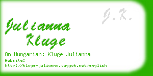 julianna kluge business card